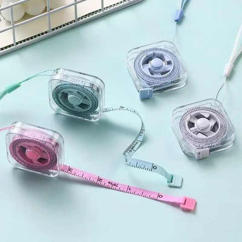 Tape Measure - かわいいマカロンカラーのミニテープメジャー、ポケットに収まるソフトメジャー、学生や裁縫、工芸に最適なキュートな文房具ギフト