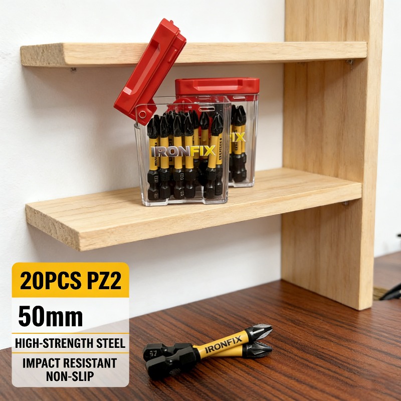 高品質な20個入りPZ2ドライバービットセット。電動ドリルや - Drill Bits のレビューと価格
