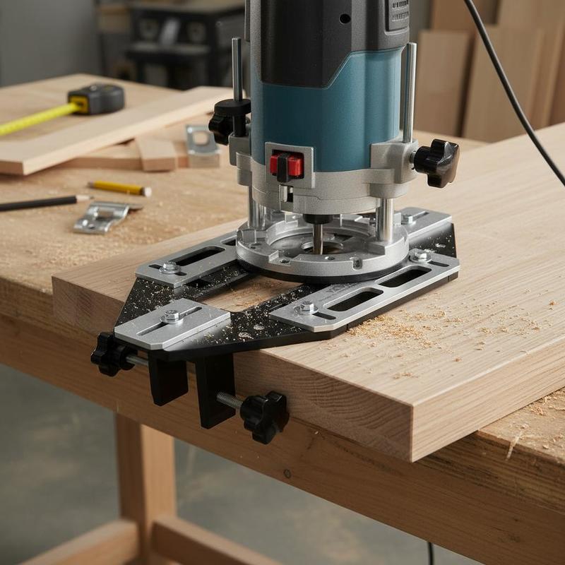 アルミニウム合金製ほぞ穴テンプレート 13x6 インチ 部屋 - Cabinet Hinges のレビューと価格