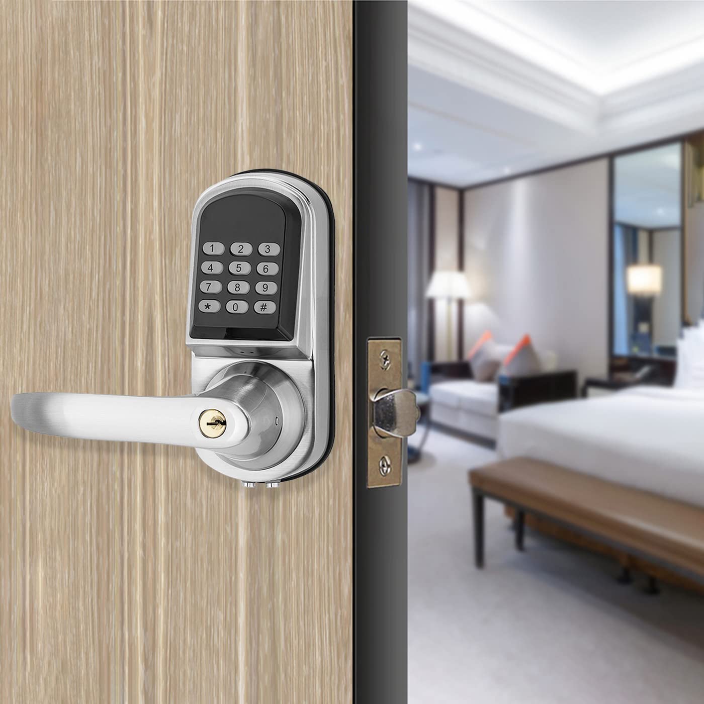 高品質亜鉛合金製ハンドル付きコンビネーションロック TTlo - Door Handle のレビューと価格